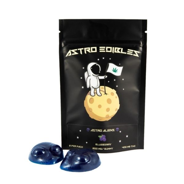 Astro Edibles- Aliens Gummies High Dosage Blueberry 400mg