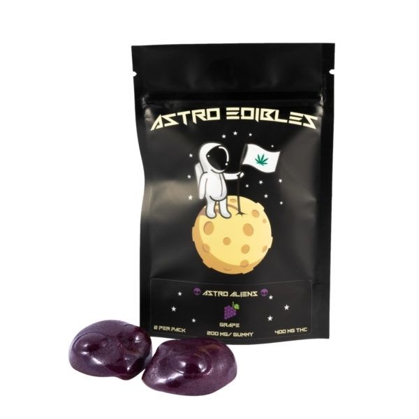 Astro Edibles - Aliens Gummies High Dosage Grape 400mg