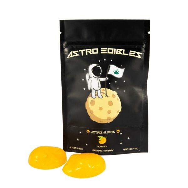 Astro Edibles - Aliens Gummies High Dosage Mango 400mg