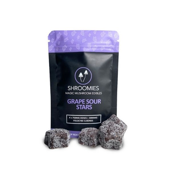 Shroomies - Sour Stars Grape 3000mg