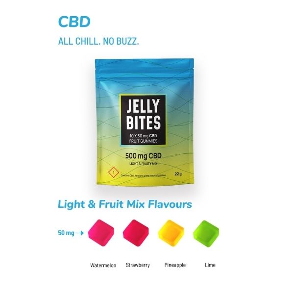 Twisted Extracts - Jelly Bites Light and Fruity Mix 500mg CBD