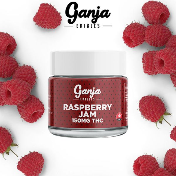 Ganja Edibles – Raspberry Jam THC Spread 150mg
