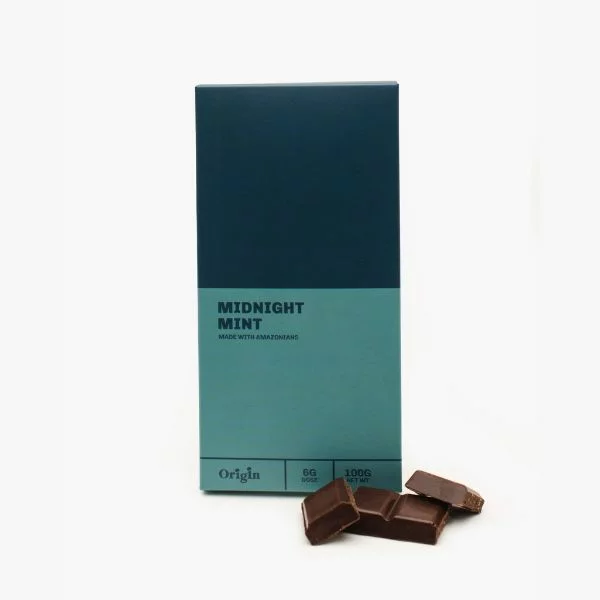 Origin Mushrooms Midnight Mint Chocolate Bar 6g