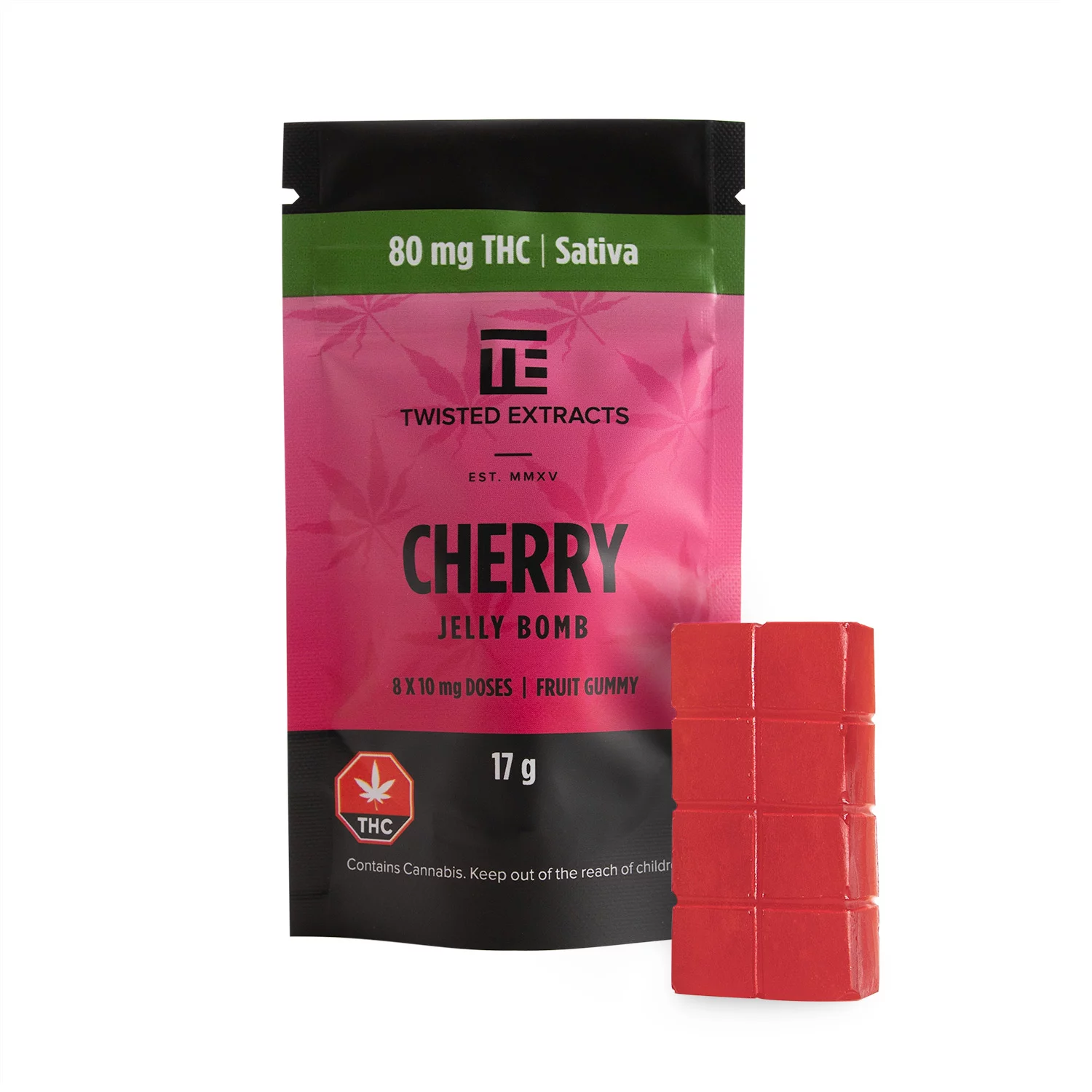 Twisted Extracts Cherry Jelly Bomb THC