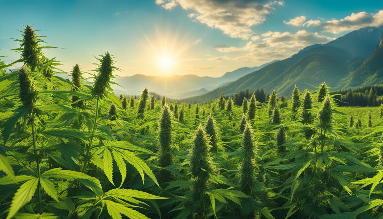 organic cannabis growing image