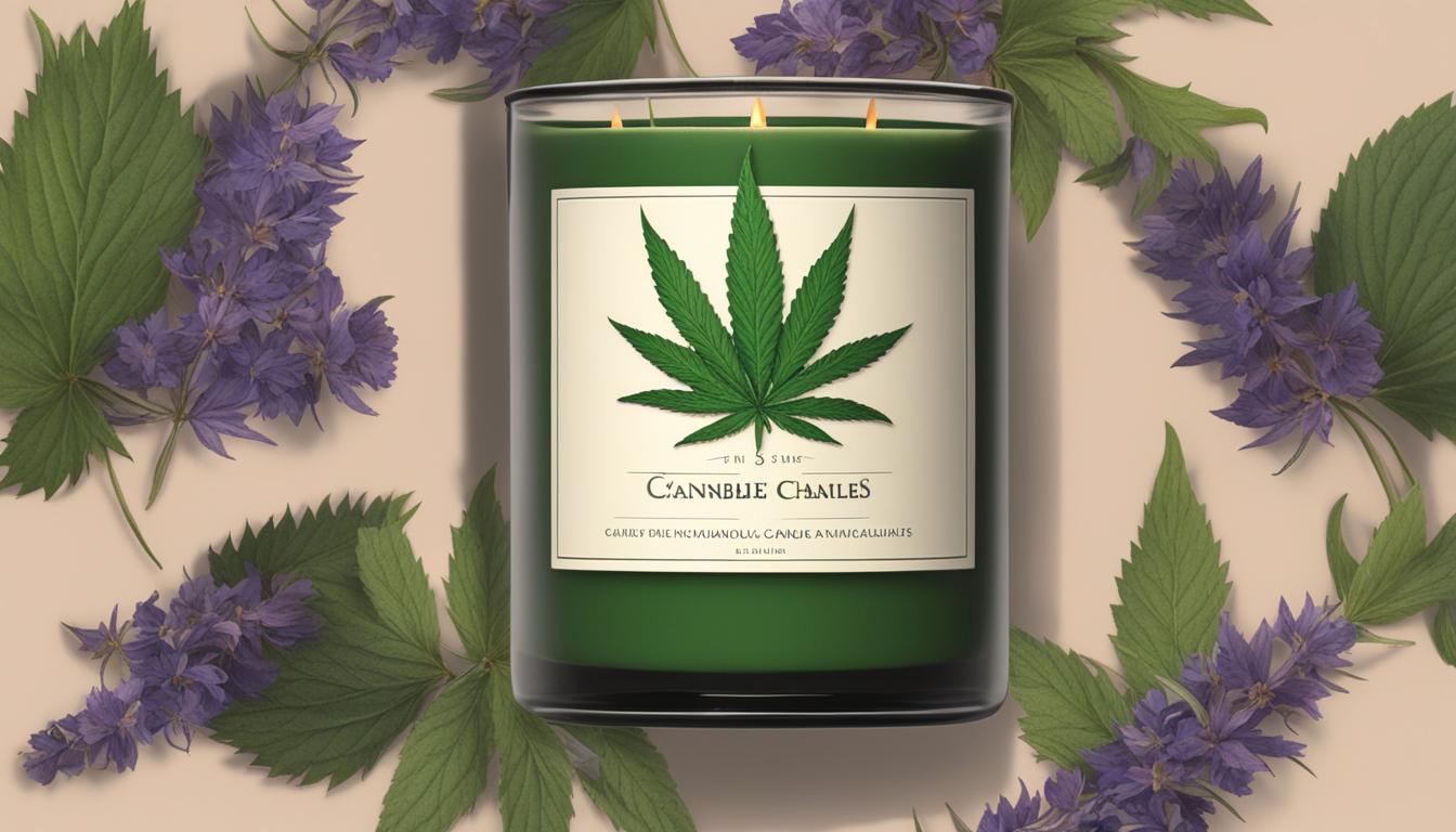 natural cannabis candle